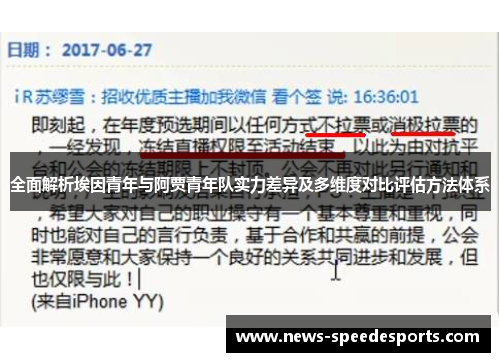 全面解析埃因青年与阿贾青年队实力差异及多维度对比评估方法体系 全面解析埃因青年与阿贾青年队实力差异及多维度对比评估方法体系